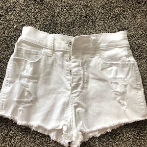 White size 0 Hollister  shorts.